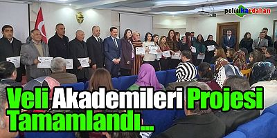 Veli Akademileri Projesi tamamlandı