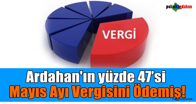 Ardahan'ın yüzde 47’si Mayıs ayı vergisini ödemiş!