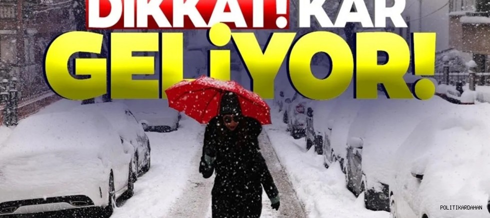Hafta sonu lapa lapa kar geliyor!