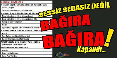 Çıldır, Yüksek Okulunu kaybetti