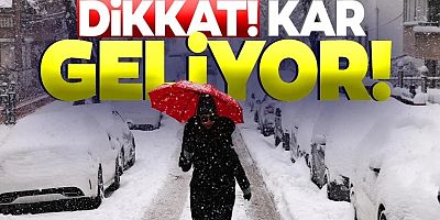 Hafta sonu lapa lapa kar geliyor!