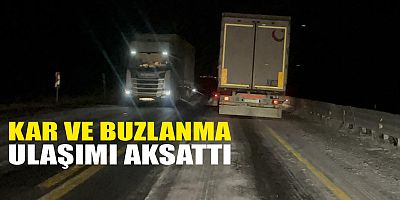 Ilgar geçidinde TIR’lar mahsur kaldı