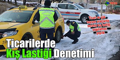 Jandarma, ticari araçlarda kış lastiği denetimi yaptı
