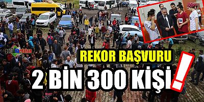 Rekor başvuru!