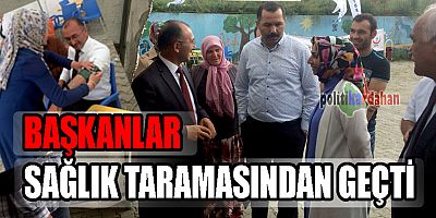 Sağlık taramasından geçtiler