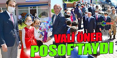 Vali Öner, Posof'u ziyaret etti