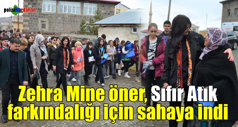 Zehra Mine Öner,  Sıfır Atık farkındalığı için sahaya indi